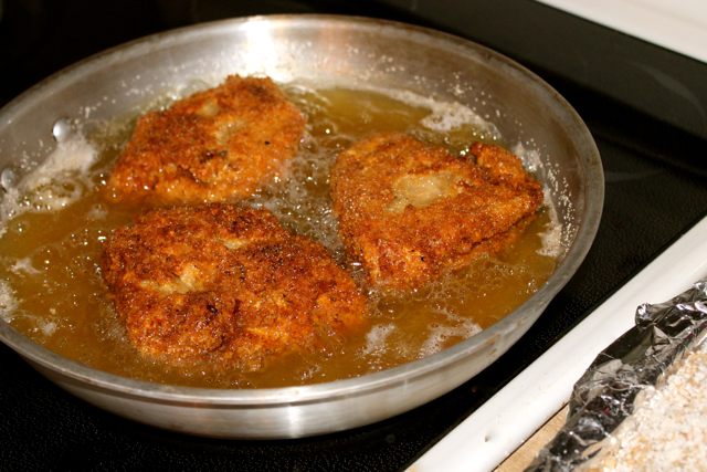 frying chicken