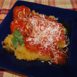 Spaghetti Squash plus Meatballs in the Pressure Cooker