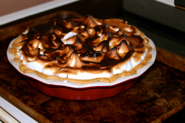 Lemon Meringue Pie ~ The magic of egg whites Ever wondered how this fabulous dessert is made? Visit Happy Belly Foodie to see how it's done from scratch 