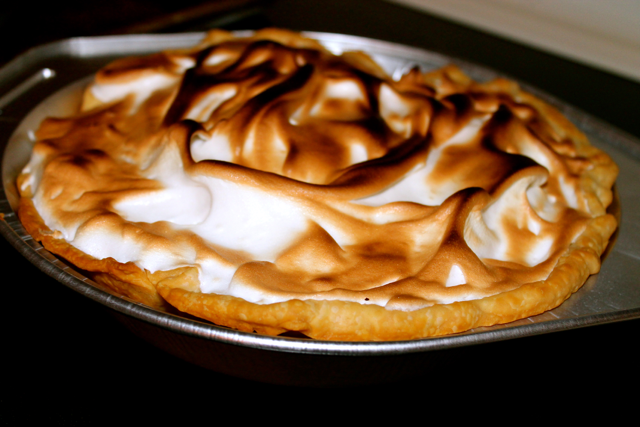 Lemon Meringue Pie ~ The magic of egg whites Ever wondered how this fabulous dessert is made? Visit Happy Belly Foodie to see how it's done from scratch 