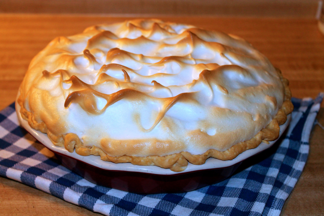 Lemon Meringue Pie ~ The magic of egg whites Ever wondered how this fabulous dessert is made? Visit Happy Belly Foodie to see how it's done from scratch 
