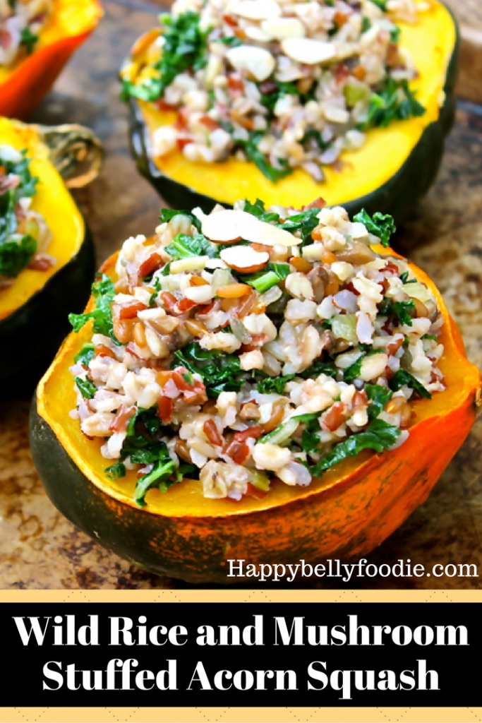 Wild Rice and Mushroom Stuffed Squash