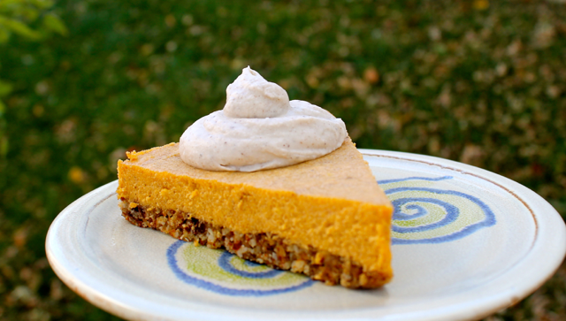 Vegan Butternut Squash Pie is a creamy, delightful pie. You'll love the vitamins, minerals and enzymes you get in every bite.