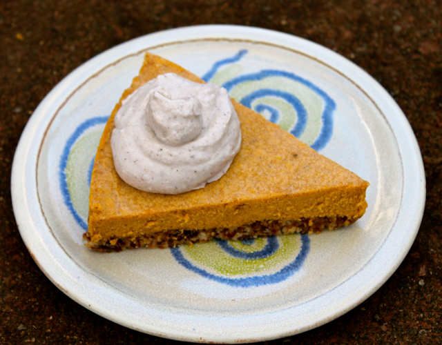 Vegan Butternut Squash Pie is a creamy, delightful pie. You'll love the vitamins, minerals and enzymes you get in every bite.