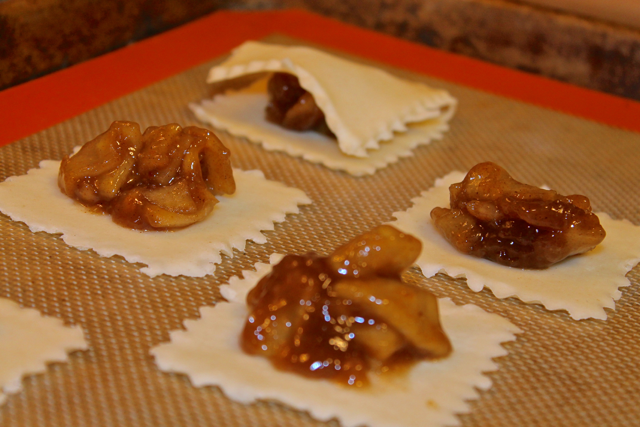 mini apple pies ready to bake