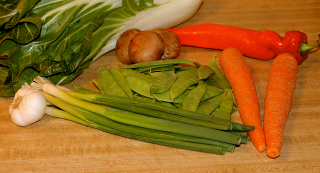 Veggies for lo mein