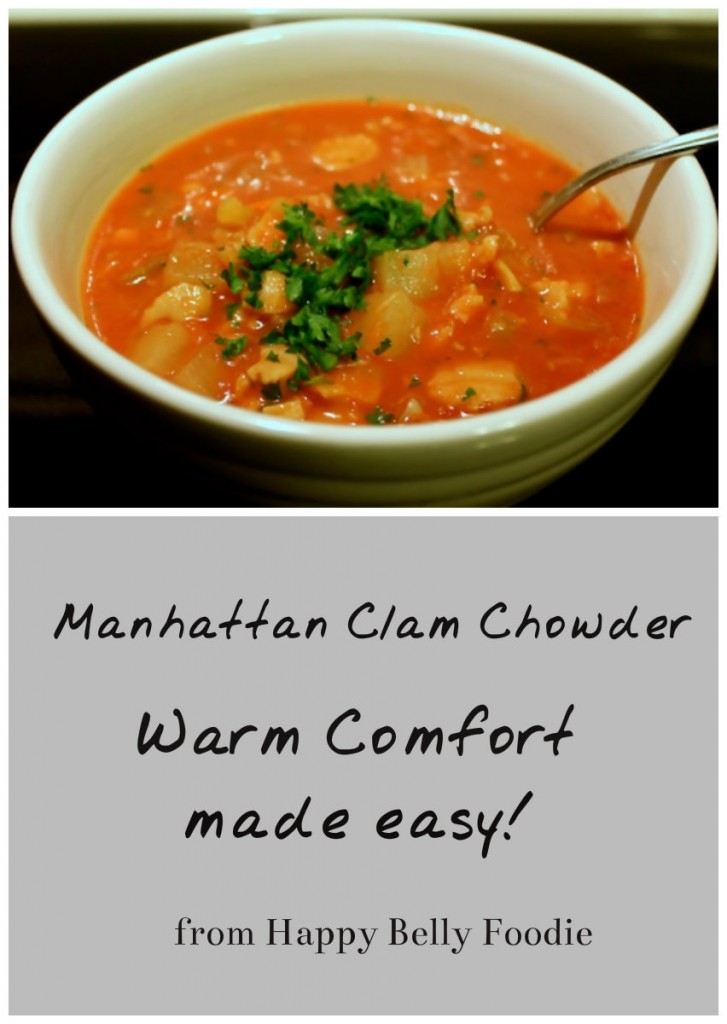 Manhattan Clam Chowder from scratch is easy and a terrific warm dish for chilly winter days