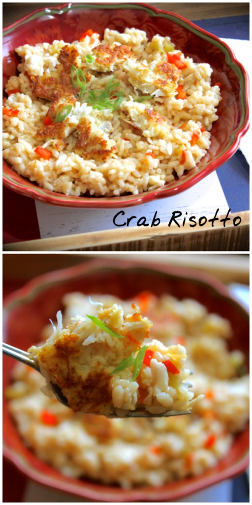 Delicious Crab Risotto have your cake and eat it too! If you love crab cakes, you're gonna love this dish!