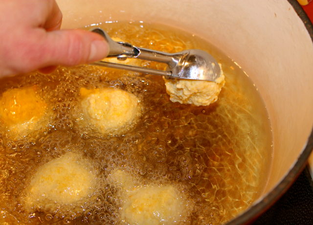 deep frying hush puppies