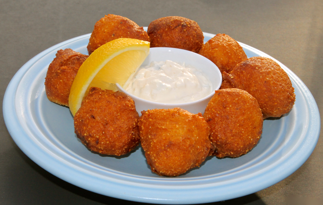 Hush Puppies with Homemade Tartar Sauce