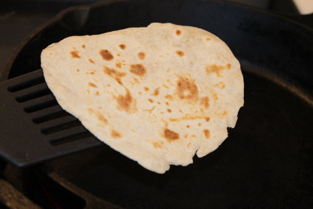 cooked tortilla