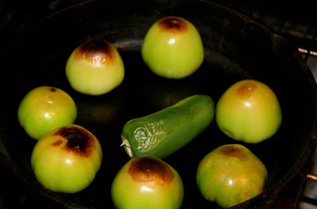 Roasted Tomatillos