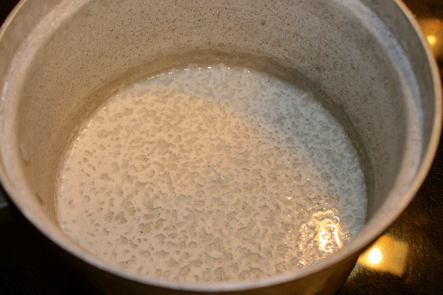 coconut milk separated