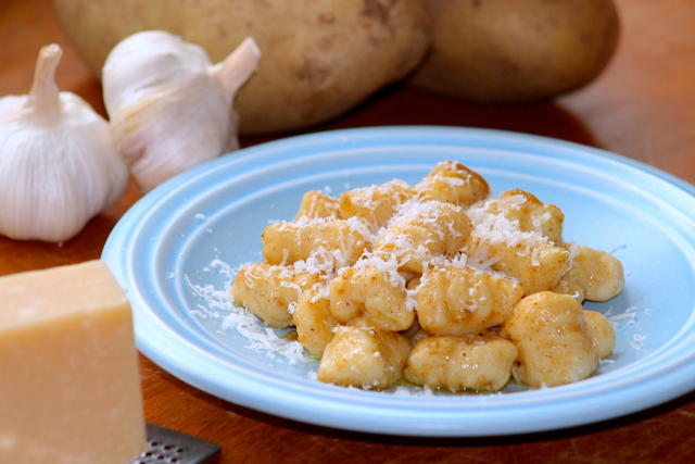 Homemade Gnocchi with Brown Butter Garlic Sauce