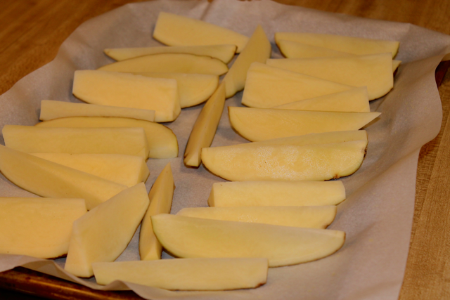 baking potato wedges