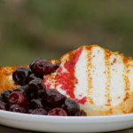 Grilled Honey Lime Angel Food Cake