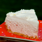 No Bake Strawberries and Cream Cheesecake