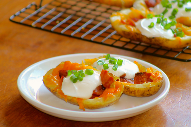 Instant Pot Loaded Potato Skins