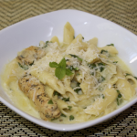 Pressure Cooker Artichoke & Spinach Pasta with Chicken