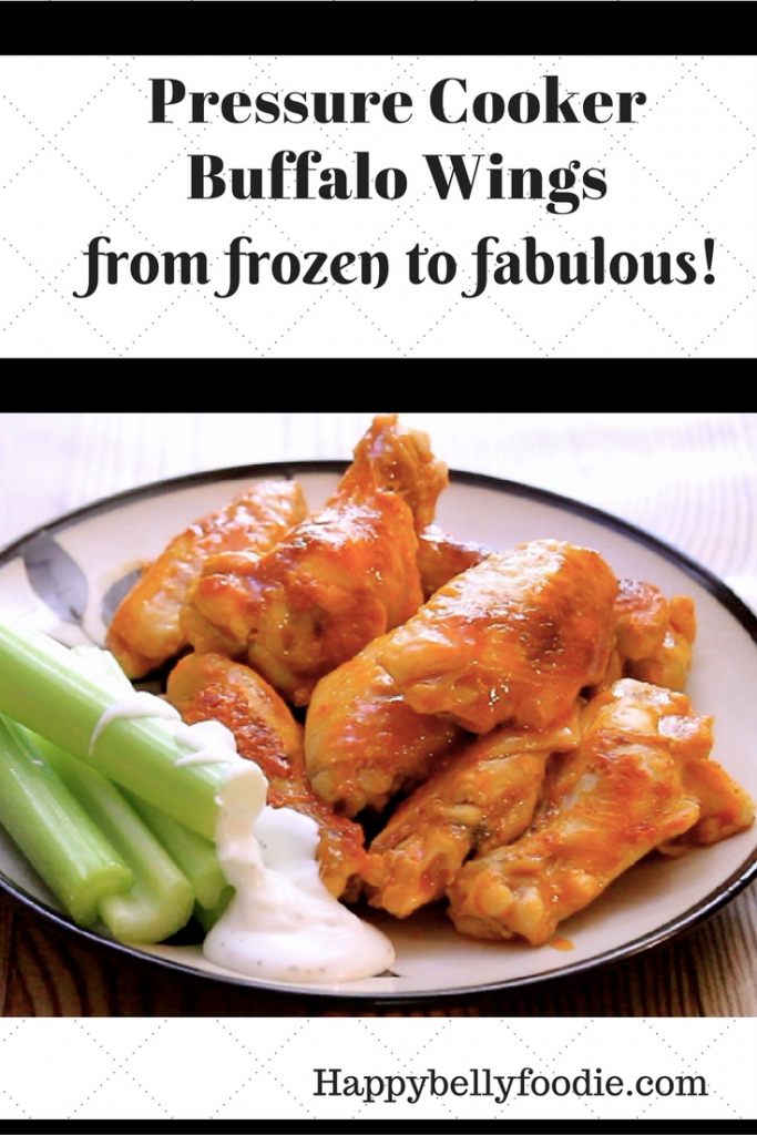 Pressure Cooker Buffalo Wings ~ From Frozen to Fabulous are perfect for football fans. Make 'em quick and always keep it delicious!