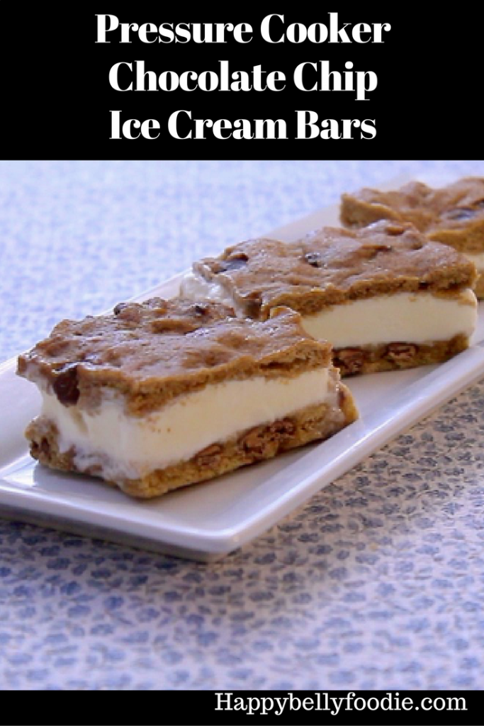 Pressure Cooker Chocolate Chip Ice Cream Bars are a true indulgence you're gonna love. The cookies come out soft and supple for that perfect bite.