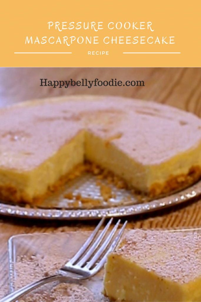 Pressure Cooker Mascarpone Cheesecake is a double take on two very favorite classic desserts. Cheesecake with the flavor of Tiramisu.