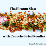 Thai Peanut Slaw with Crunchy Fried Noodles