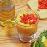 Pressure Cooker Roasted Red Pepper Hummus