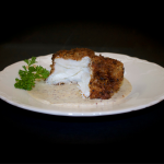 Pecan Crusted Halibut with Dijon Mustard Sauce