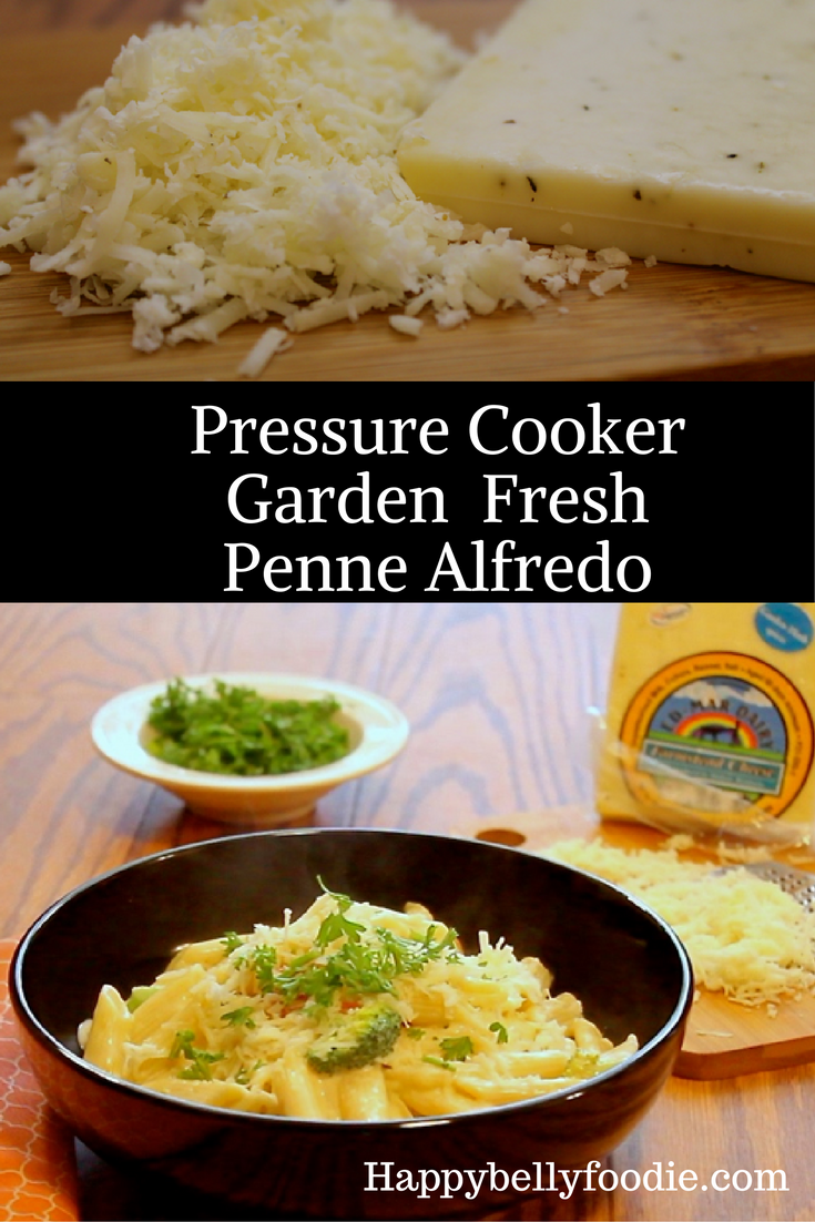 Pressure Cooker Garden Fresh Penne Alfredo is a delightfully creamy pasta dish made with fresh cheese from the farm. Make it fresh and make it best!